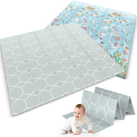 Mata piankowa składana 200 x 180 x 1 cm Nukido NK-340 ocean Mata piankowa składana 200 x 180 x 1 cm Nukido NK-340 ocean
