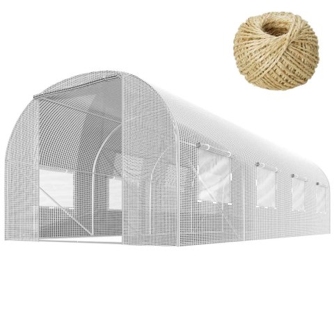 Tunel ogrodowy 2x4,5m (9m2) biały Plonos Tunel ogrodowy 2x4,5m (9m2) biały Plonos
