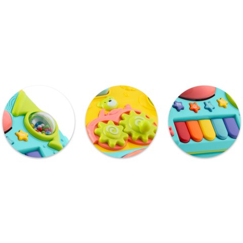 Chodzik edukacyjny z muzyką 2w1 RK-744 Ricokids turkusowy Chodzik edukacyjny z muzyką 2w1 RK-744 Ricokids turkusowy