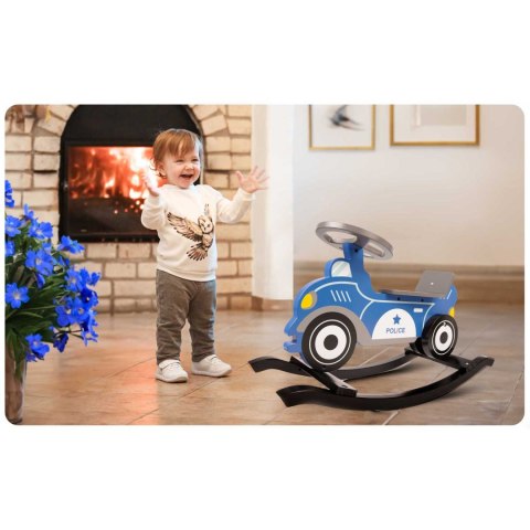 Drewniane auto na biegunach Ricokids 785000 policja Drewniane auto na biegunach Ricokids 785000 policja