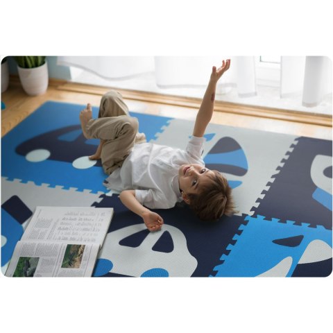Mata piankowa puzzle 180x180cm 9 szt. niebieska Mata piankowa puzzle 180x180cm 9 szt. niebieska