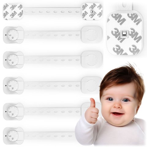 Zabezpieczenie otwierania szafek Ricokids 798200 6 szt. białe Zabezpieczenie otwierania szafek Ricokids 798200 6 szt. białe