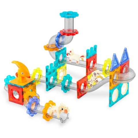 Klocki magnetyczne Dinozaury ze zjeżdżalnią RK-764 Ricokids Klocki magnetyczne Dinozaury ze zjeżdżalnią RK-764 Ricokids