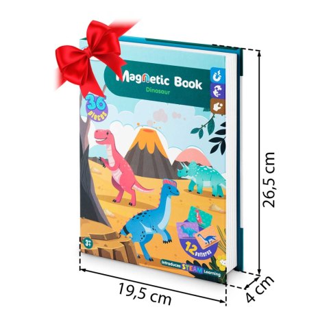 Książka magnetyczna Puzzle Dinozaury RK-770 Książka magnetyczna Puzzle Dinozaury RK-770
