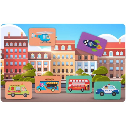 Książka magnetyczna puzzle Pojazdy RK-770 Książka magnetyczna puzzle Pojazdy RK-770
