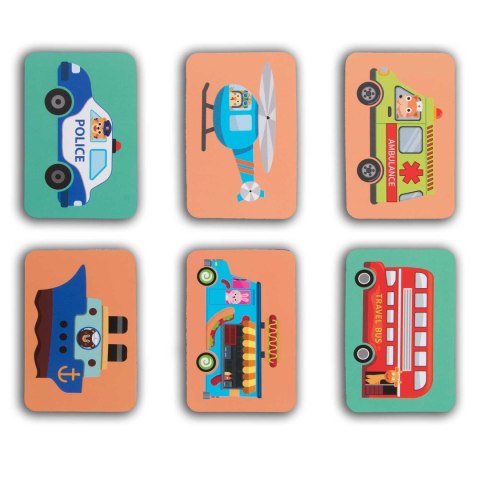 Książka magnetyczna puzzle Pojazdy RK-770 Książka magnetyczna puzzle Pojazdy RK-770