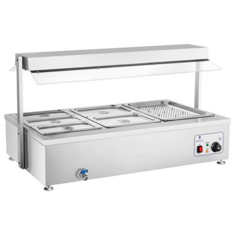 Bemar wodny podgrzewacz wolnostojący z kranem 6 x GN 150mm 55L Royal Catering Bemar wodny podgrzewacz wolnostojący z kranem 6 x GN 150mm 55L Royal Catering