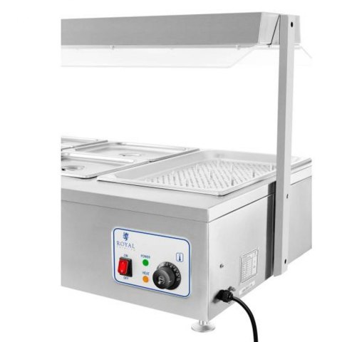 Bemar wodny podgrzewacz wolnostojący z kranem 6 x GN 150mm 55L Royal Catering Bemar wodny podgrzewacz wolnostojący z kranem 6 x GN 150mm 55L Royal Catering