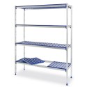 Regał magazynowy gastronomiczny do kuchni aluminiowy na pojemniki GN1/1 szer. 112cm