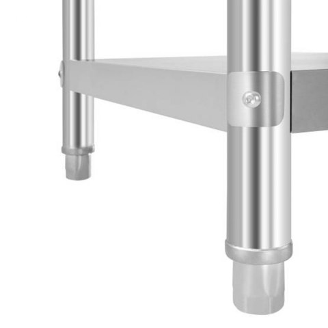 Stół roboczy gastronomiczny ze stali nierdzewnej z nadstawką 120x60cm Stół roboczy gastronomiczny ze stali nierdzewnej z nadstawką 120x60cm