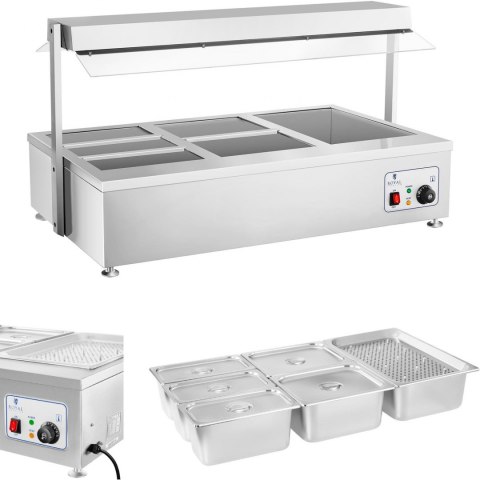 Suchy bemar podgrzewacz bez wody wolnostojący 6 x GN 150mm 55L Royal Catering Suchy bemar podgrzewacz bez wody wolnostojący 6 x GN 150mm 55L Royal Catering