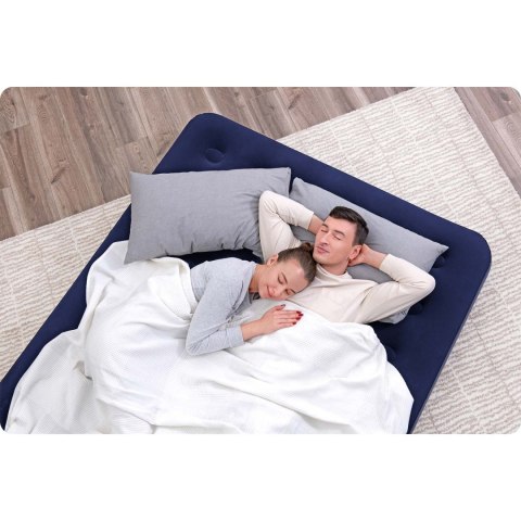 Materac dmuchany z pompką 203 x 152 x 22 cm Bestway 67003 Materac dmuchany z pompką 203 x 152 x 22 cm Bestway 67003