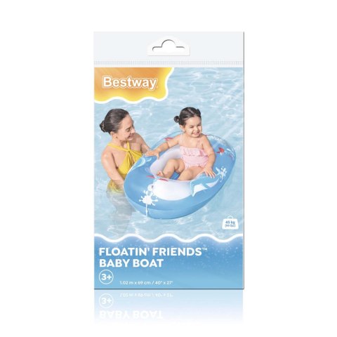 Ponton plażowy do pływania delfin 102 x 69 cm Bestway 34037 Ponton plażowy do pływania delfin 102 x 69 cm Bestway 34037