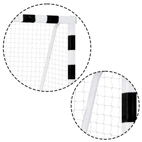 Bramka do piłki nożnej 300 x 160 x 90 cm NS-460 czarno-biała Bramka do piłki nożnej 300 x 160 x 90 cm NS-460 czarno-biała