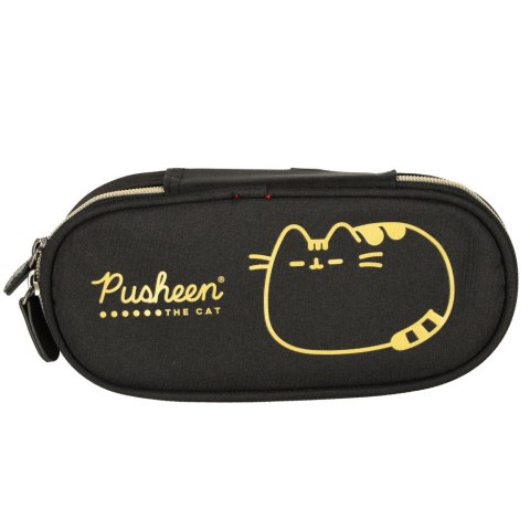 Piórnik szkolny usztywniany saszetka z klapką Pusheen Gold Piórnik szkolny usztywniany saszetka z klapką Pusheen Gold