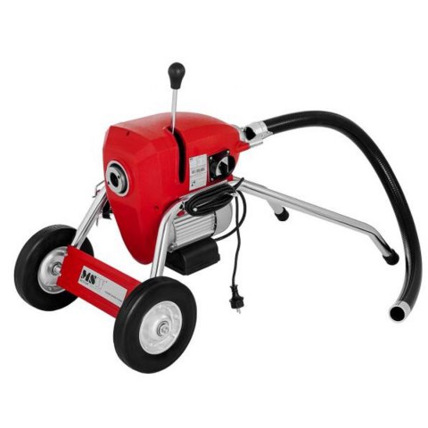 Elektryczna maszyna przepychacz udrażniacz do rur 1100W śr. 32mm MSW POWER DRAIN CLEAN 4.6E + akcesoria Elektryczna maszyna przepychacz udrażniacz do rur 1100W śr. 32mm MSW POWER DRAIN CLEAN 4.6E + akcesoria