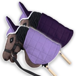 Derka dwustronna i nauszniki Skippi dla Hobby Horse - fioletowy