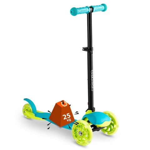 Hulajnoga trójkołowa Ricokids Loco - turkusowa Hulajnoga trójkołowa Ricokids Loco - turkusowa