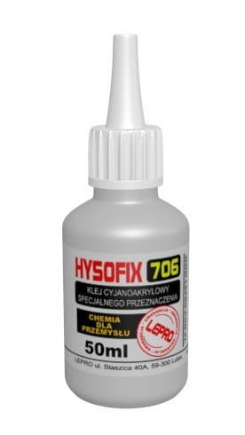 Klej Cyjanoakrylowy HYSOFIX 706 - 50g Klej Cyjanoakrylowy HYSOFIX 706 - 50g