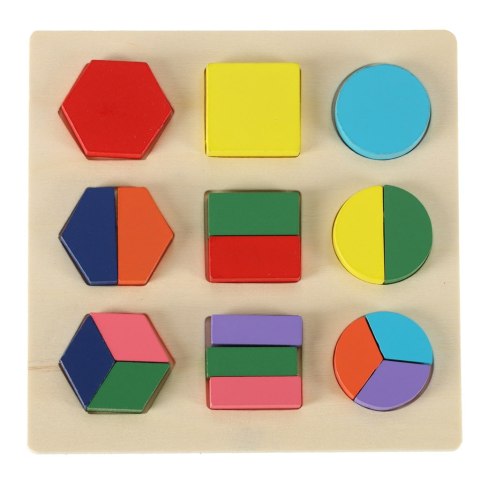 Klocki drewniane sorter układanka edukacyjna 18 el. Klocki drewniane sorter układanka edukacyjna 18 el.