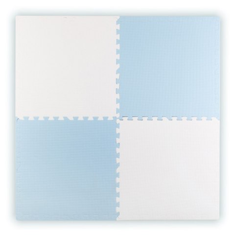 Duża mata piankowa edukacyjna puzzle Ricokids niebiesko-biała Duża mata piankowa edukacyjna puzzle Ricokids niebiesko-biała