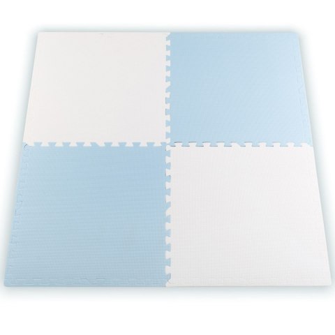 Duża mata piankowa edukacyjna puzzle Ricokids niebiesko-biała Duża mata piankowa edukacyjna puzzle Ricokids niebiesko-biała