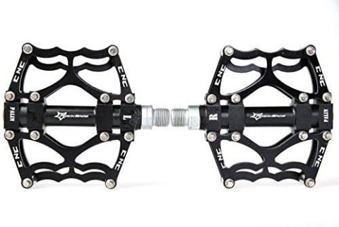 Zestaw pedałów rowerowych MTB atntypoślizgowe czarny Zestaw pedałów rowerowych MTB atntypoślizgowe czarny