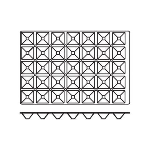 Foremki silikonowe nieprzywierające do pieczenia PYRAMIDE 600x400mm Hendi 676264 Foremki silikonowe nieprzywierające do pieczenia PYRAMIDE 600x400mm Hendi 676264