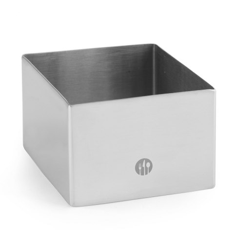 Forma kucharska cukiernicza kwadratowa do ciast potraw 80x80x(H)45mm Hendi 512173 Forma kucharska cukiernicza kwadratowa do ciast potraw 80x80x(H)45mm Hendi 512173