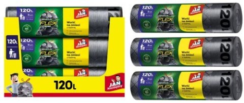 Jan Niezbędny Worki LD Magnum Flex Taśma 120L 8szt. - 3 op. Jan Niezbędny Worki LD Magnum Flex Taśma 120L 8szt. - 3 op.