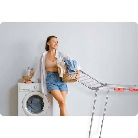 Suszarka na pranie stojąca rozkładana Lydia 27 mb stal nierdzewna Suszarka na pranie stojąca rozkładana Lydia 27 mb stal nierdzewna