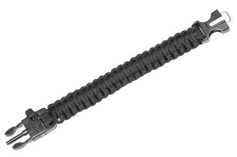 Bransoletka paracord 3w1 CZARNA Bransoletka paracord 3w1 CZARNA