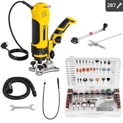 Szlifierka wyrzynarka polerka wiertarka wielofunkcyjna Twist-A-Saw 287 elementów 550W Szlifierka wyrzynarka polerka wiertarka wielofunkcyjna Twist-A-Saw 287 elementów 550W