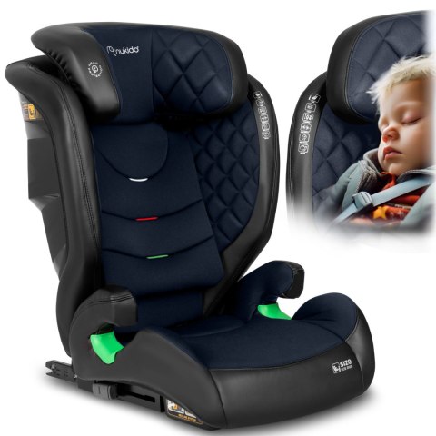 Fotelik samochodowy Nukido Louis czarno-granatowy 15-36 kg ISOFIX Fotelik samochodowy Nukido Louis czarno-granatowy 15-36 kg ISOFIX