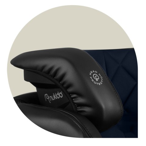 Fotelik samochodowy Nukido Louis czarno-granatowy 15-36 kg ISOFIX Fotelik samochodowy Nukido Louis czarno-granatowy 15-36 kg ISOFIX