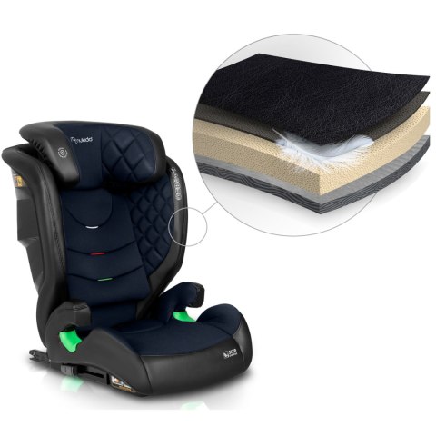 Fotelik samochodowy Nukido Louis czarno-granatowy 15-36 kg ISOFIX Fotelik samochodowy Nukido Louis czarno-granatowy 15-36 kg ISOFIX