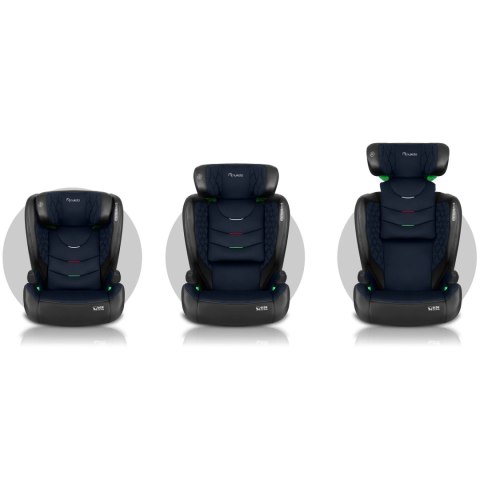 Fotelik samochodowy Nukido Louis czarno-granatowy 15-36 kg ISOFIX Fotelik samochodowy Nukido Louis czarno-granatowy 15-36 kg ISOFIX
