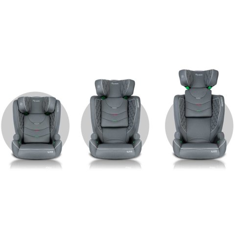 Fotelik samochodowy Nukido Louis szary 15-36 kg ISOFIX Fotelik samochodowy Nukido Louis szary 15-36 kg ISOFIX