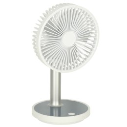 Wentylator wiatrak biurkowy stojący 30cm biały
