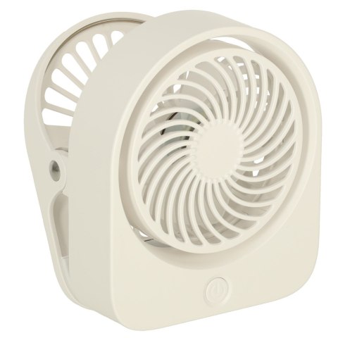 Wentylator wiatrak biurkowy z klipsem USB 11 cm biały Wentylator wiatrak biurkowy z klipsem USB 11 cm biały