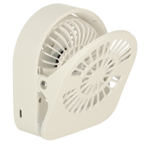 Wentylator wiatrak biurkowy z klipsem USB 11 cm biały Wentylator wiatrak biurkowy z klipsem USB 11 cm biały