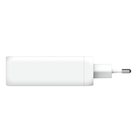 Ładowarka sieciowa GaN 130W 3x USB-C PD 1x USB-A 3.0 QC biała Ładowarka sieciowa GaN 130W 3x USB-C PD 1x USB-A 3.0 QC biała