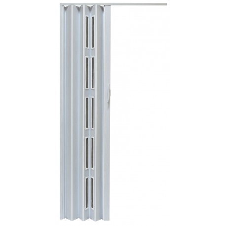 Drzwi harmonijkowe 005S BIAŁY DĄB MAT - 80 cm Drzwi harmonijkowe 005S BIAŁY DĄB MAT - 80 cm