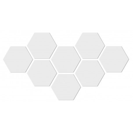 Dekoracyjne lustro akrylowe Hex - srebrne Dekoracyjne lustro akrylowe Hex - srebrne
