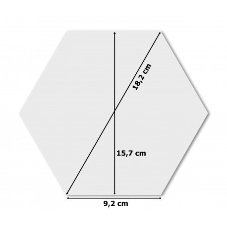 Dekoracyjne lustro akrylowe Hex - srebrne Dekoracyjne lustro akrylowe Hex - srebrne