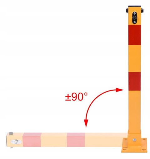 Słupek parkingowy składany 60 cm z kluczami Słupek parkingowy składany 60 cm z kluczami