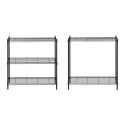 Regał magazynowy druciany ażurowy kolor czarny 180x90x35cm do 150kg