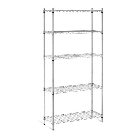 Regał magazynowy druciany ażurowy kolor szary 180x90x35cm do 250kg Regał magazynowy druciany ażurowy kolor szary 180x90x35cm do 250kg