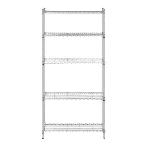 Regał magazynowy druciany ażurowy kolor szary 180x90x35cm do 250kg Regał magazynowy druciany ażurowy kolor szary 180x90x35cm do 250kg