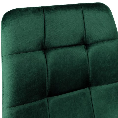 Krzesło welurowe DENVER velvet ciemnozielone Krzesło welurowe DENVER velvet ciemnozielone